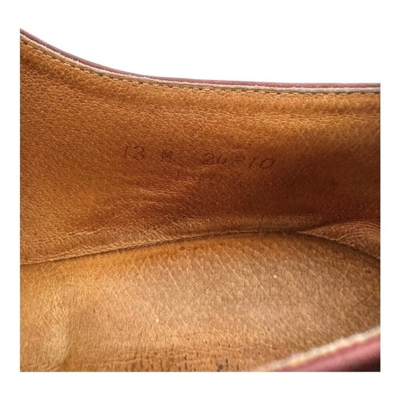 MANISTEE Men’s Brown Leather Dress Shoes Lace-Up Size 13 Pre-Owned - Picture 9 of 9